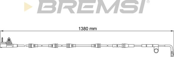 Bremsi WI0783 - Сигналізатор, знос гальмівних колодок avtolavka.club