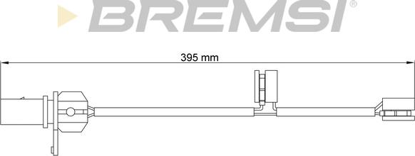 Bremsi WI0731 - Сигналізатор, знос гальмівних колодок avtolavka.club