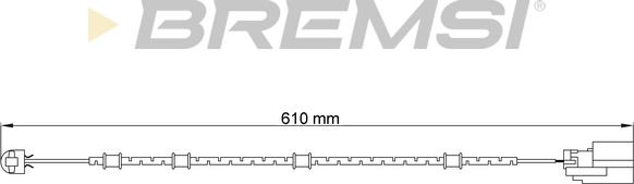 Bremsi WI0728 - Сигналізатор, знос гальмівних колодок avtolavka.club