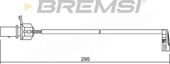 Bremsi WI0723 - Сигналізатор, знос гальмівних колодок avtolavka.club