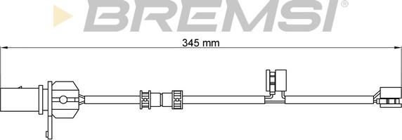 Bremsi WI0776 - Сигналізатор, знос гальмівних колодок avtolavka.club