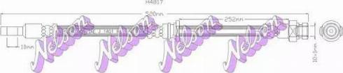 Brovex-Nelson H4817 - Гальмівний шланг avtolavka.club
