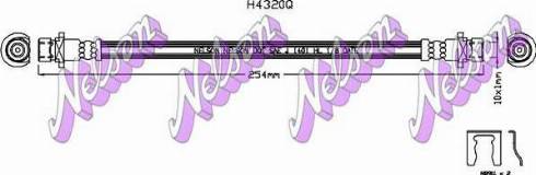 Brovex-Nelson H4320Q - Гальмівний шланг avtolavka.club