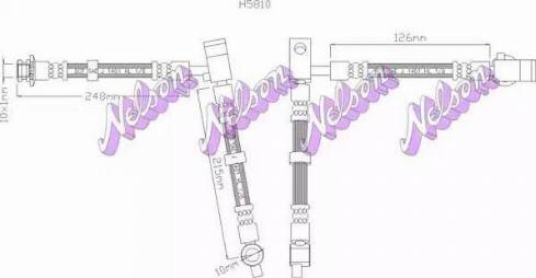 Brovex-Nelson H5810 - Гальмівний шланг avtolavka.club
