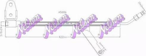 Brovex-Nelson H5886 - Гальмівний шланг avtolavka.club