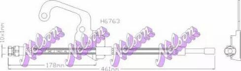 Brovex-Nelson H6763 - Гальмівний шланг avtolavka.club