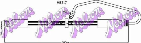 Brovex-Nelson H8317 - Гальмівний шланг avtolavka.club