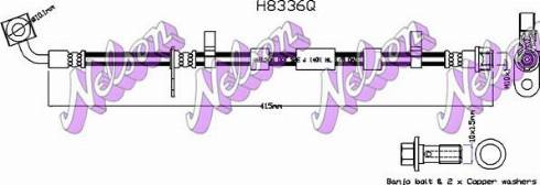 Brovex-Nelson H8336Q - Гальмівний шланг avtolavka.club