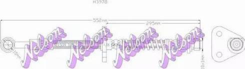 Brovex-Nelson H3978 - Гальмівний шланг avtolavka.club