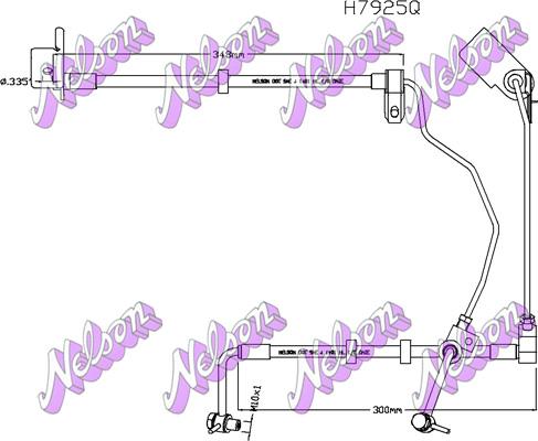 Brovex-Nelson H7925Q - Гальмівний шланг avtolavka.club