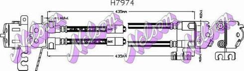 Brovex-Nelson H7974 - Гальмівний шланг avtolavka.club