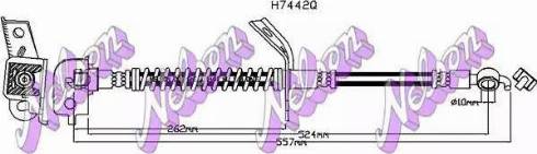 Brovex-Nelson H7442Q - Гальмівний шланг avtolavka.club