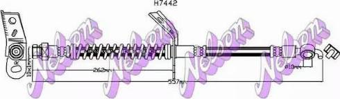 Brovex-Nelson H7442 - Гальмівний шланг avtolavka.club