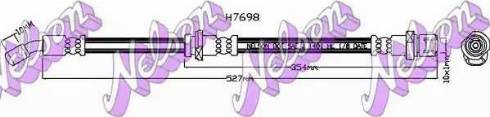 Brovex-Nelson H7698 - Гальмівний шланг avtolavka.club