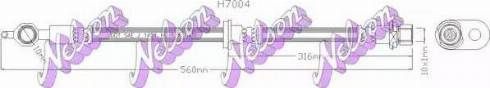 Brovex-Nelson H7004 - Гальмівний шланг avtolavka.club