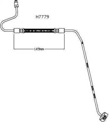 Brovex-Nelson H7779 - Гальмівний шланг avtolavka.club