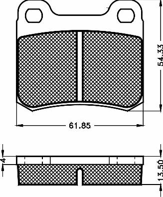 BSF 10461 - Гальмівні колодки, дискові гальма avtolavka.club