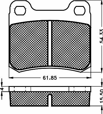 BSF 10462 - Гальмівні колодки, дискові гальма avtolavka.club