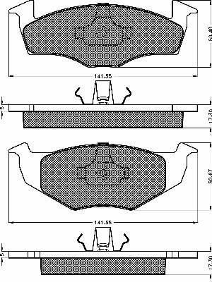 BSF 10417 - Гальмівні колодки, дискові гальма avtolavka.club