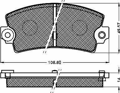 BSF 10439 - Гальмівні колодки, дискові гальма avtolavka.club