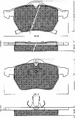 BSF 10538 - Гальмівні колодки, дискові гальма avtolavka.club