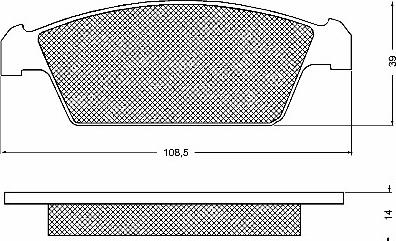 BSF 10622 - Гальмівні колодки, дискові гальма avtolavka.club