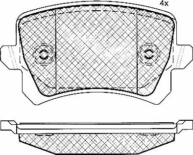 BSF 10858 - Гальмівні колодки, дискові гальма avtolavka.club
