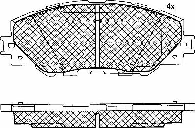 BSF 10869 - Гальмівні колодки, дискові гальма avtolavka.club