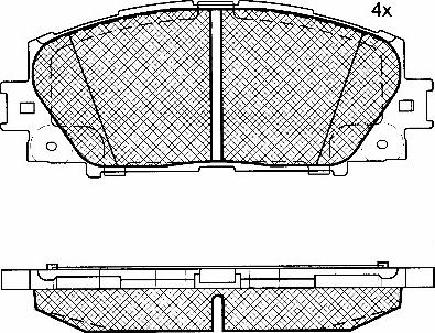 BSF 10836 - Гальмівні колодки, дискові гальма avtolavka.club