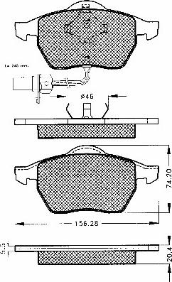 BSF 10341 - Гальмівні колодки, дискові гальма avtolavka.club