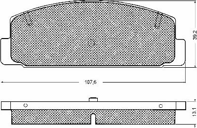 BSF 10746 - Гальмівні колодки, дискові гальма avtolavka.club