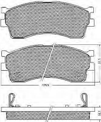 Hyundai S0K2N13328ZA - Гальмівні колодки, дискові гальма avtolavka.club