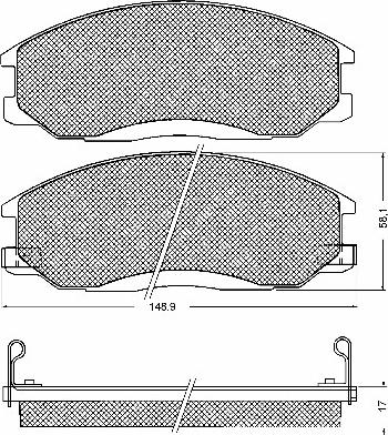 BSF 10707 - Гальмівні колодки, дискові гальма avtolavka.club