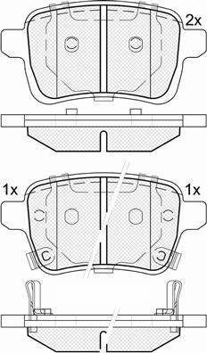 TRW Engine Component GDB2032 - Гальмівні колодки, дискові гальма avtolavka.club