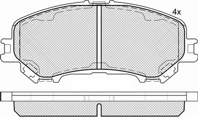 Denckermann B111489 - Гальмівні колодки, дискові гальма avtolavka.club