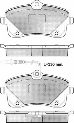 Lucas Electrical GDB1895 - Гальмівні колодки, дискові гальма avtolavka.club