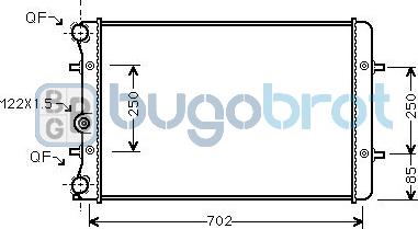 BUGOBROT 40-AI2129 - Радіатор, охолодження двигуна avtolavka.club