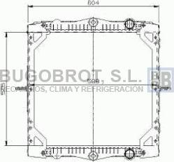 BUGOBROT 40-DF0006 - Радіатор, охолодження двигуна avtolavka.club