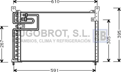 BUGOBROT 62-AU5113 - Конденсатор, кондиціонер avtolavka.club