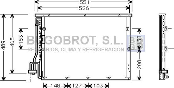 BUGOBROT 62-BW5148 - Конденсатор, кондиціонер avtolavka.club