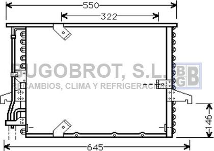 BUGOBROT 62-BW5180 - Конденсатор, кондиціонер avtolavka.club