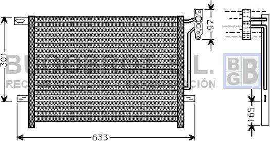 BUGOBROT 62-BW5203 - Конденсатор, кондиціонер avtolavka.club