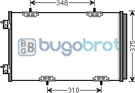 BUGOBROT 62-CN5290 - Конденсатор, кондиціонер avtolavka.club