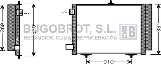 BUGOBROT 62-CN5205 - Конденсатор, кондиціонер avtolavka.club