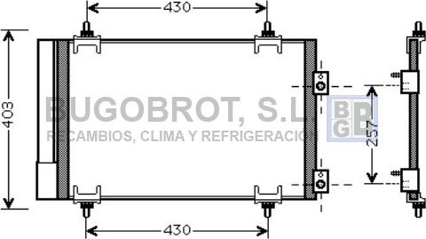 BUGOBROT 62-CN5231 - Конденсатор, кондиціонер avtolavka.club