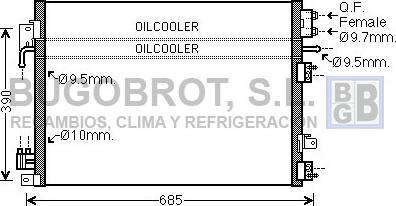 BUGOBROT 62-CR5123 - Конденсатор, кондиціонер avtolavka.club