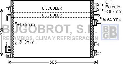 BUGOBROT 62-CR5127 - Конденсатор, кондиціонер avtolavka.club