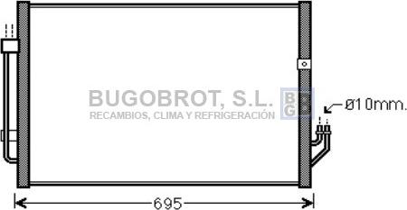 BUGOBROT 62-DN5331 - Конденсатор, кондиціонер avtolavka.club