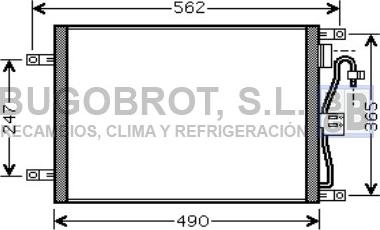 BUGOBROT 62-DN5252 - Конденсатор, кондиціонер avtolavka.club