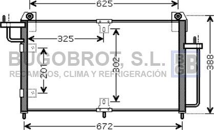 BUGOBROT 62-DW5065 - Конденсатор, кондиціонер avtolavka.club